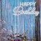 2 Pack 3.2x6.5 Feet Iridescent Foil Fringe Backdrop Curtains, Clear Blue Tinsel Photo Booth Props Streamers Party Decorations for Birthdays Mermaid Sea Frozen